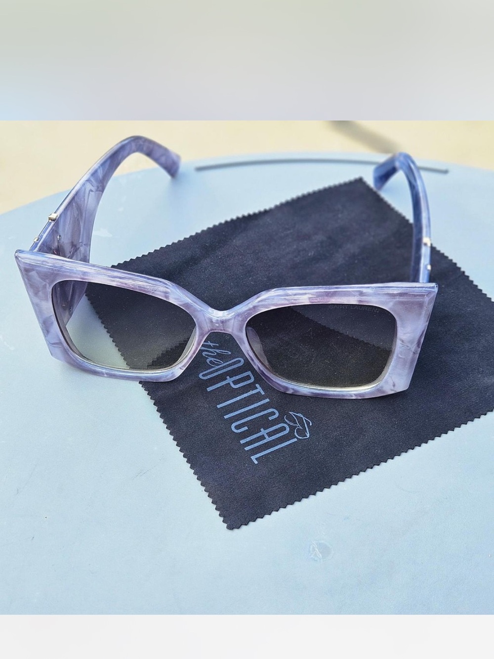 Dior Lavender Marbled Square Sunglasses for Women